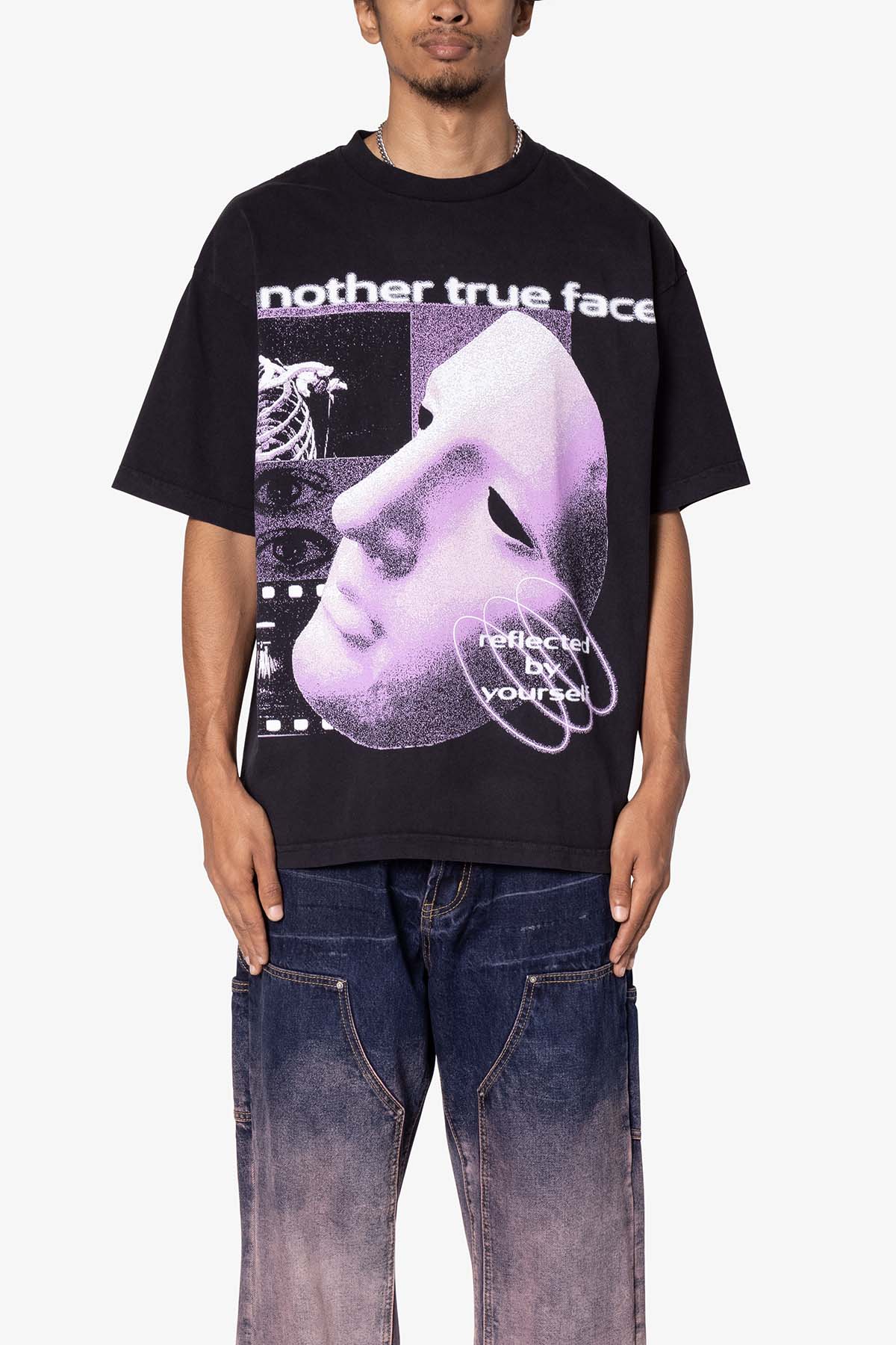 Another True Face Tee - Washed Black