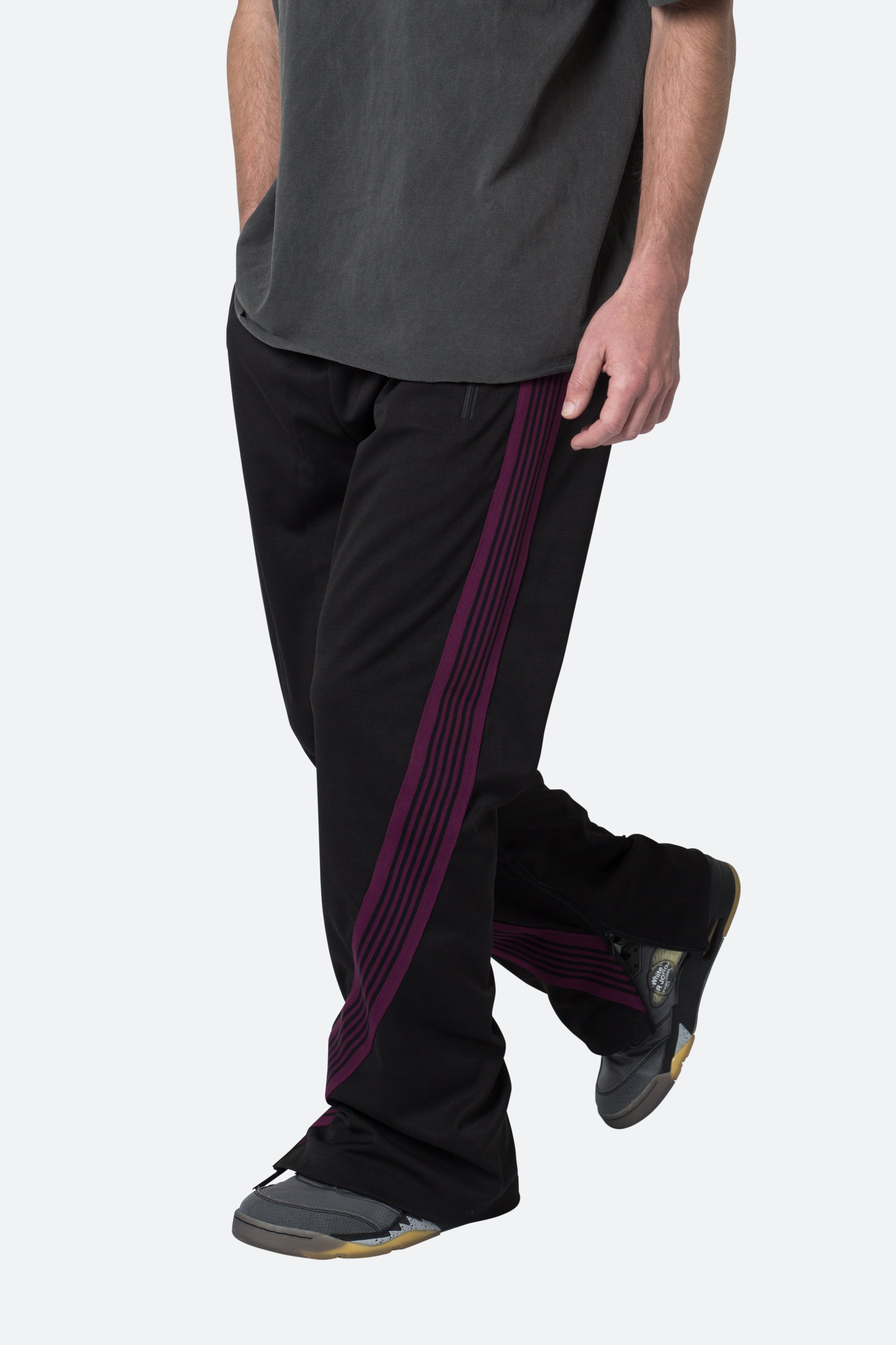 Bent Tape Track Pants - Black