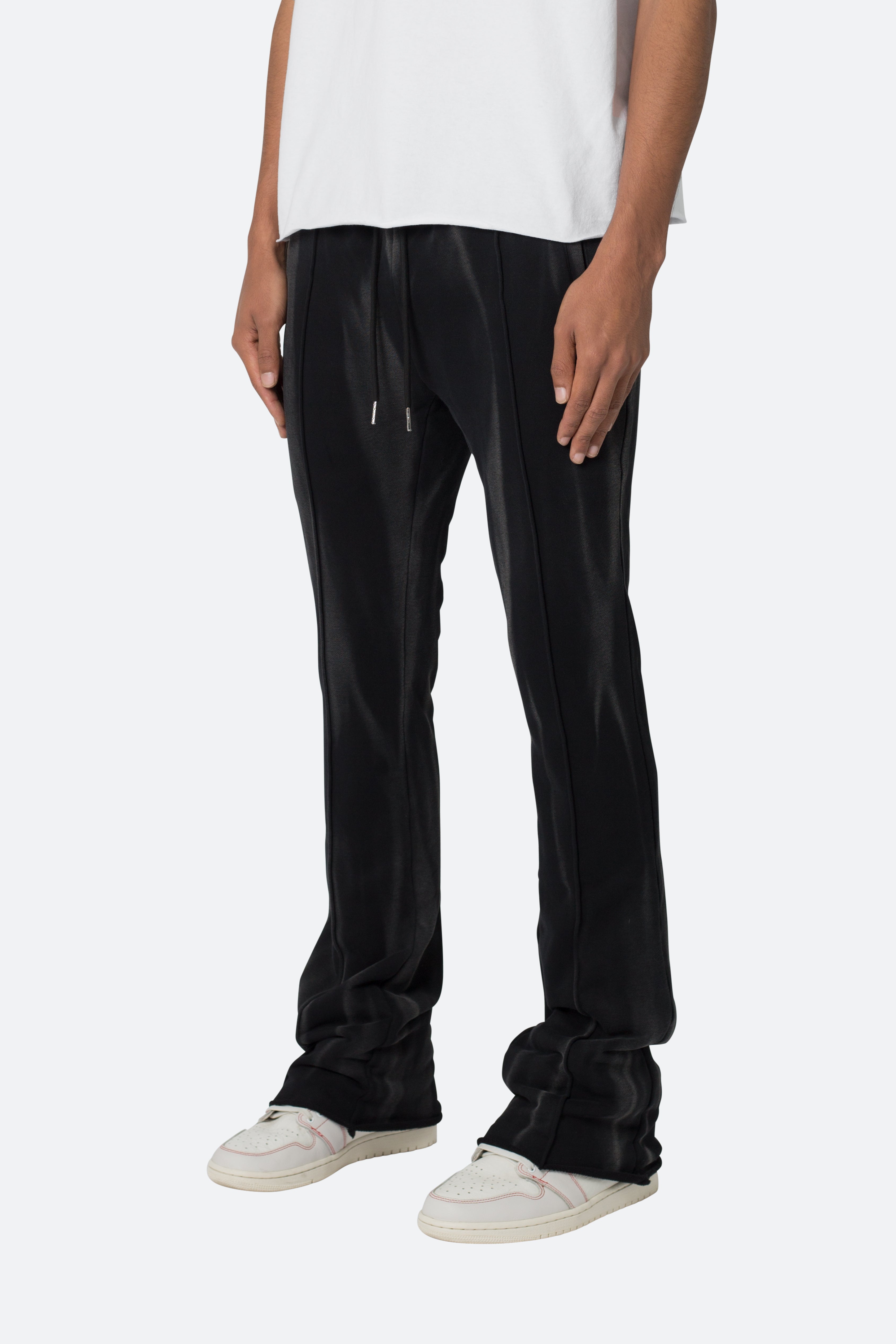 French Terry Flare Sweatpants - Black