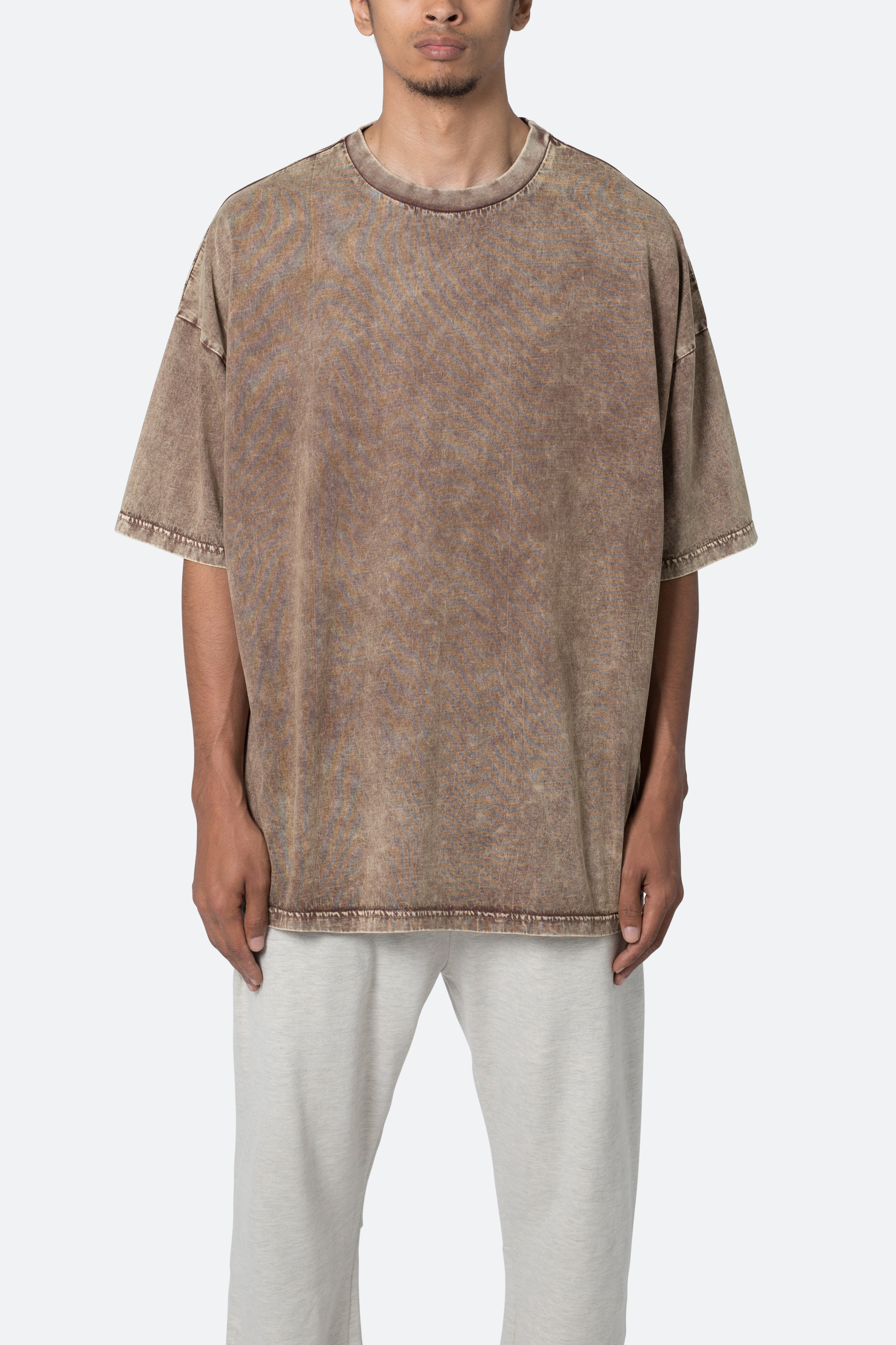 Oversized Acid Tee - Brown