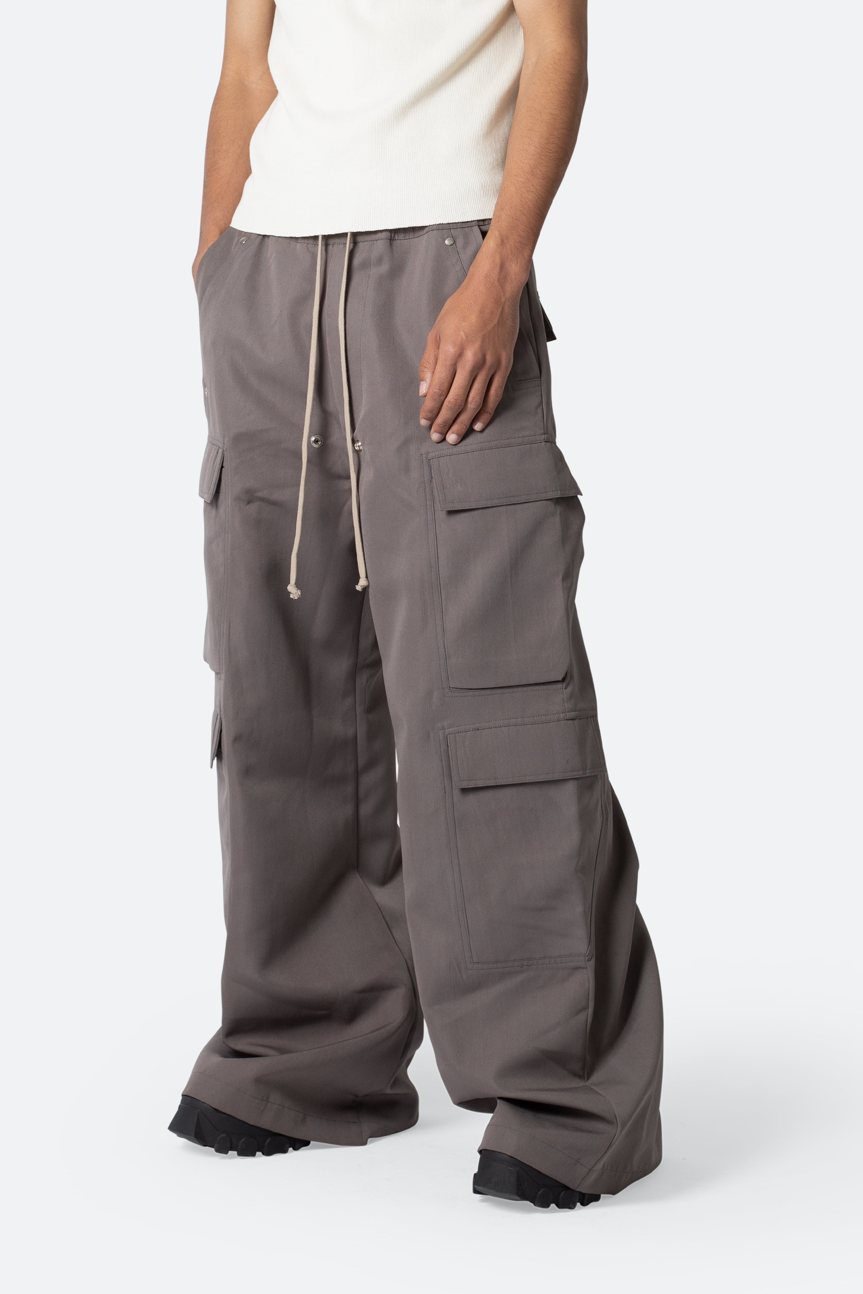 Rave Double Cargo Pants - Dusty Brown