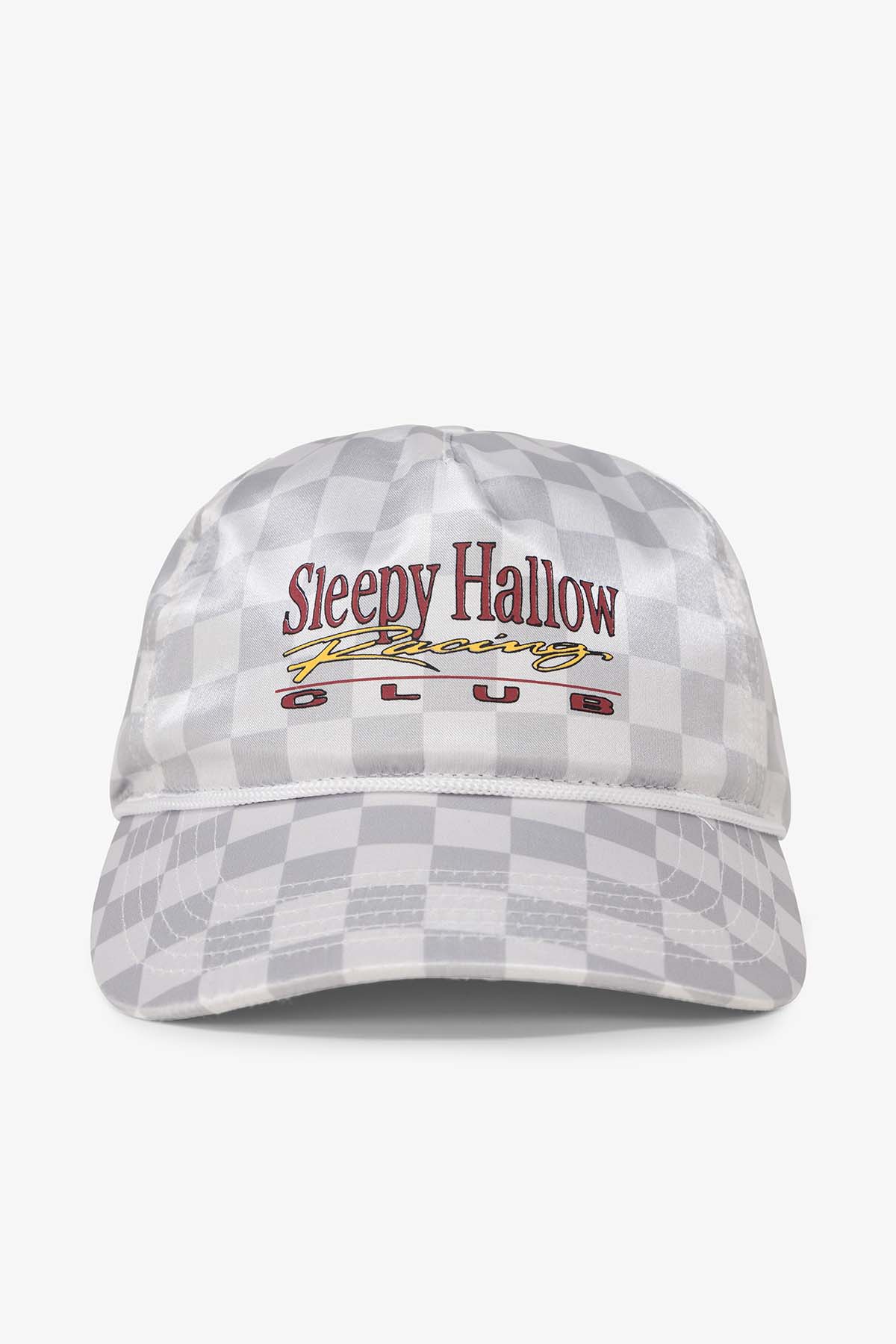 SHRC Checkered Satin Hat - White