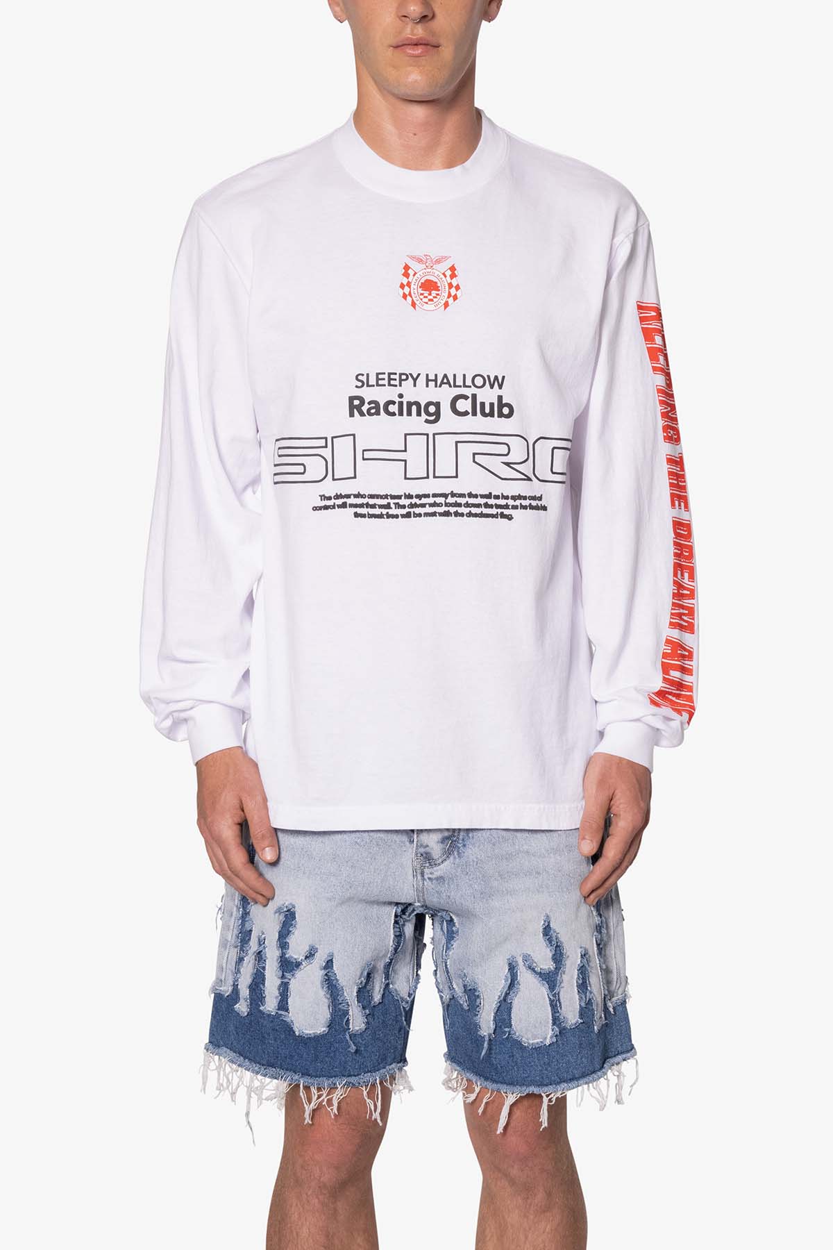 SHRC Driver L/S Tee - White