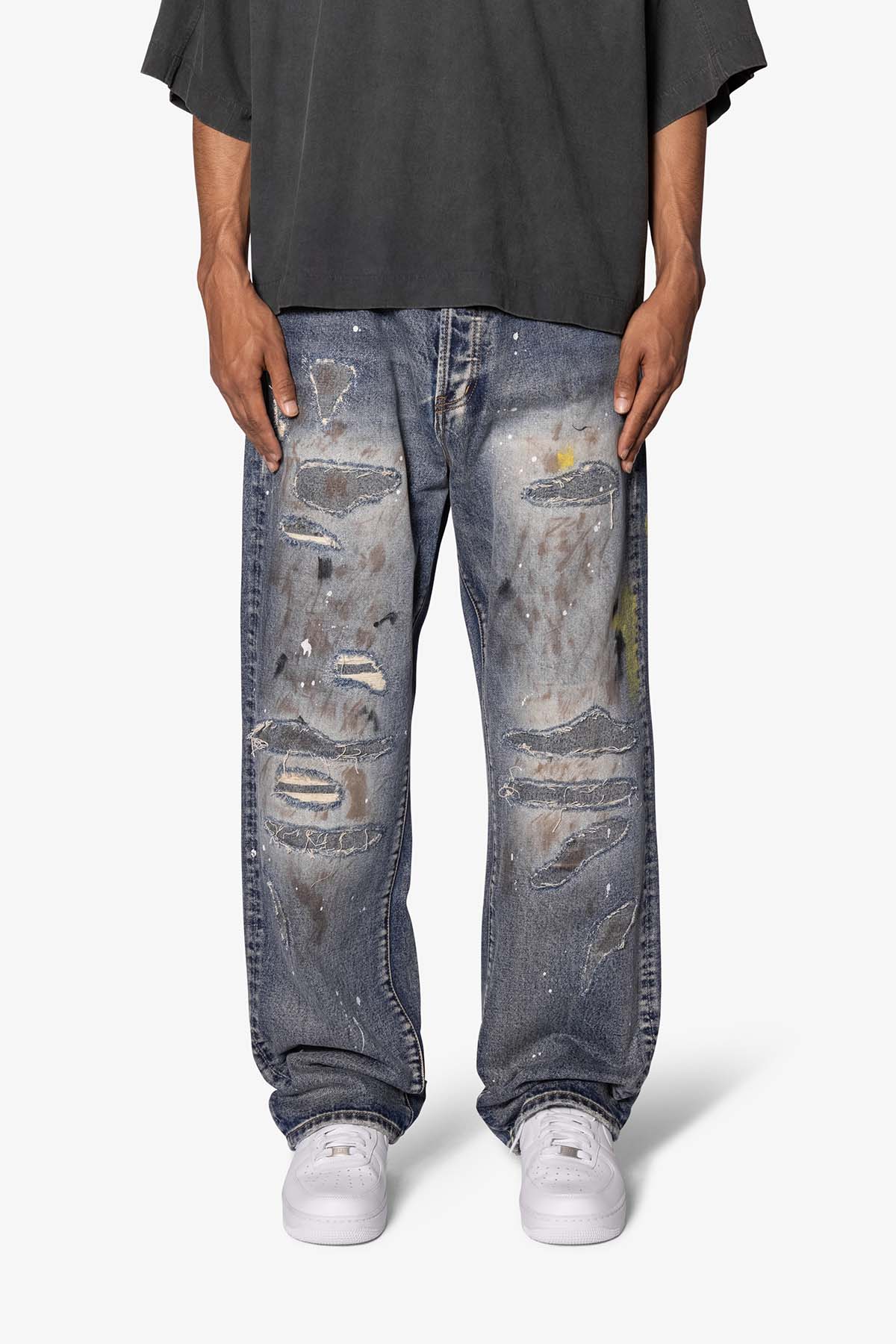 Ultra Baggy Overly Washed Denim - Blue