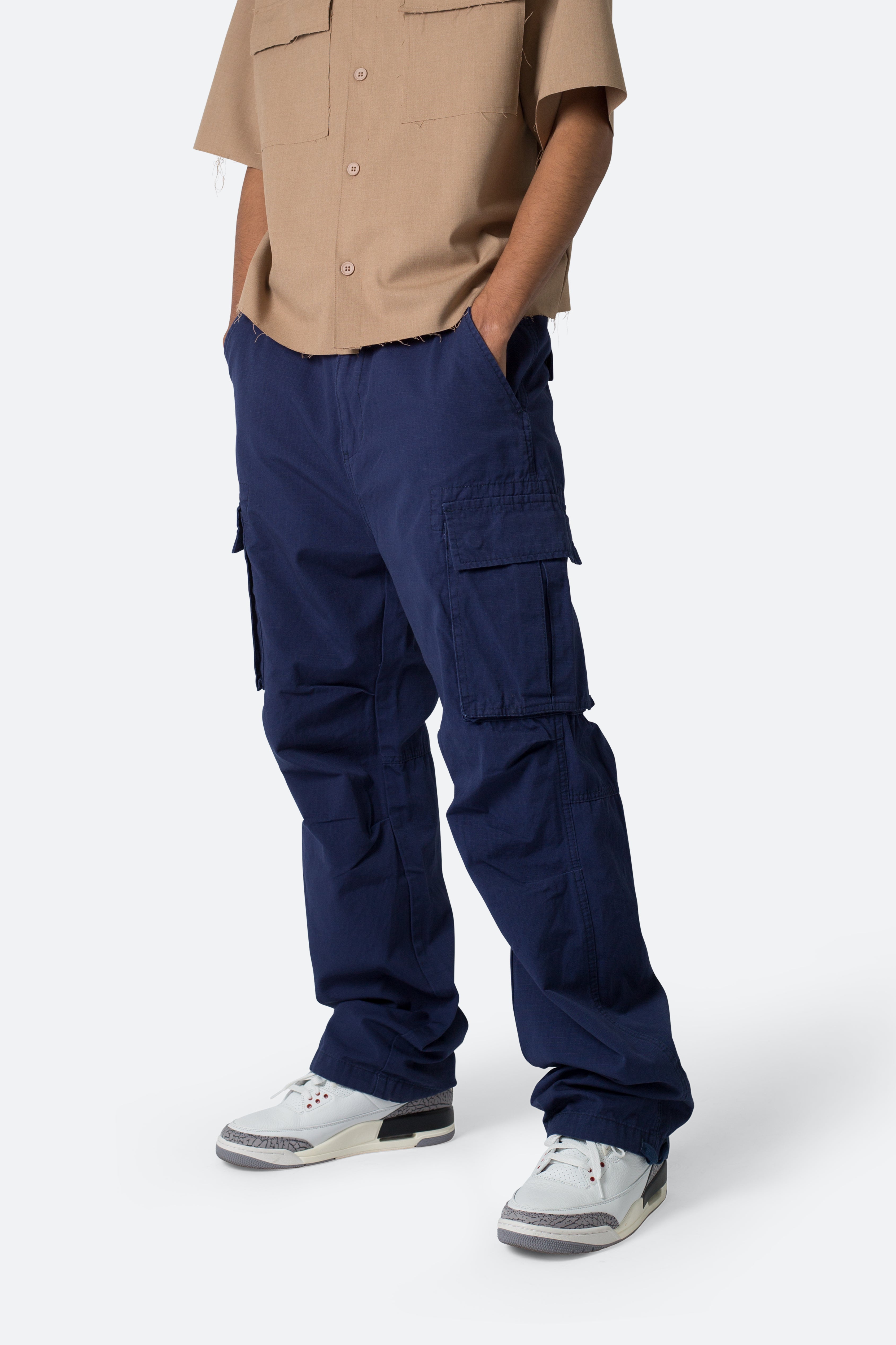 Ultra Baggy Vintage Cargo Pants - Navy