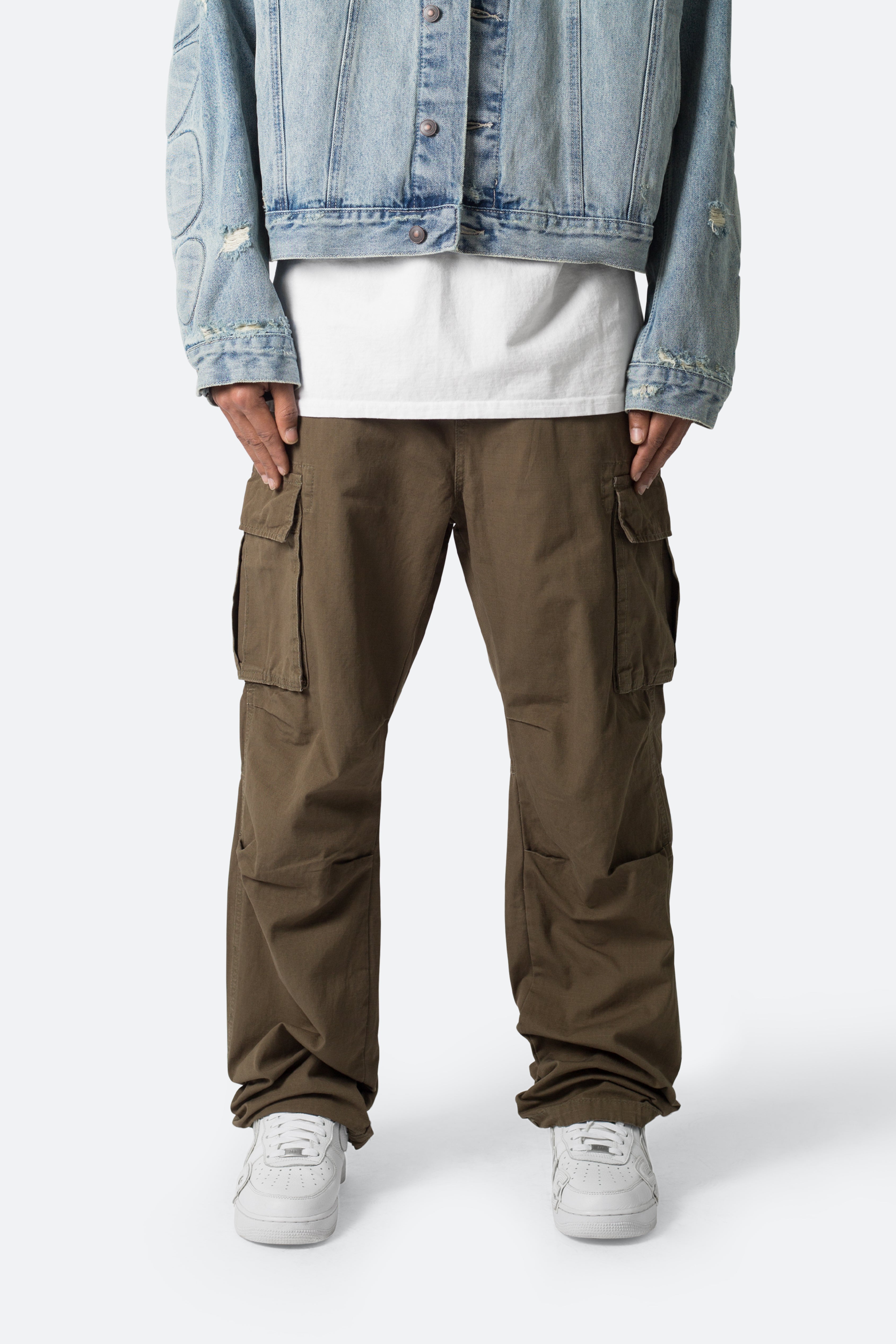 Ultra Baggy Vintage Cargo Pants - Olive