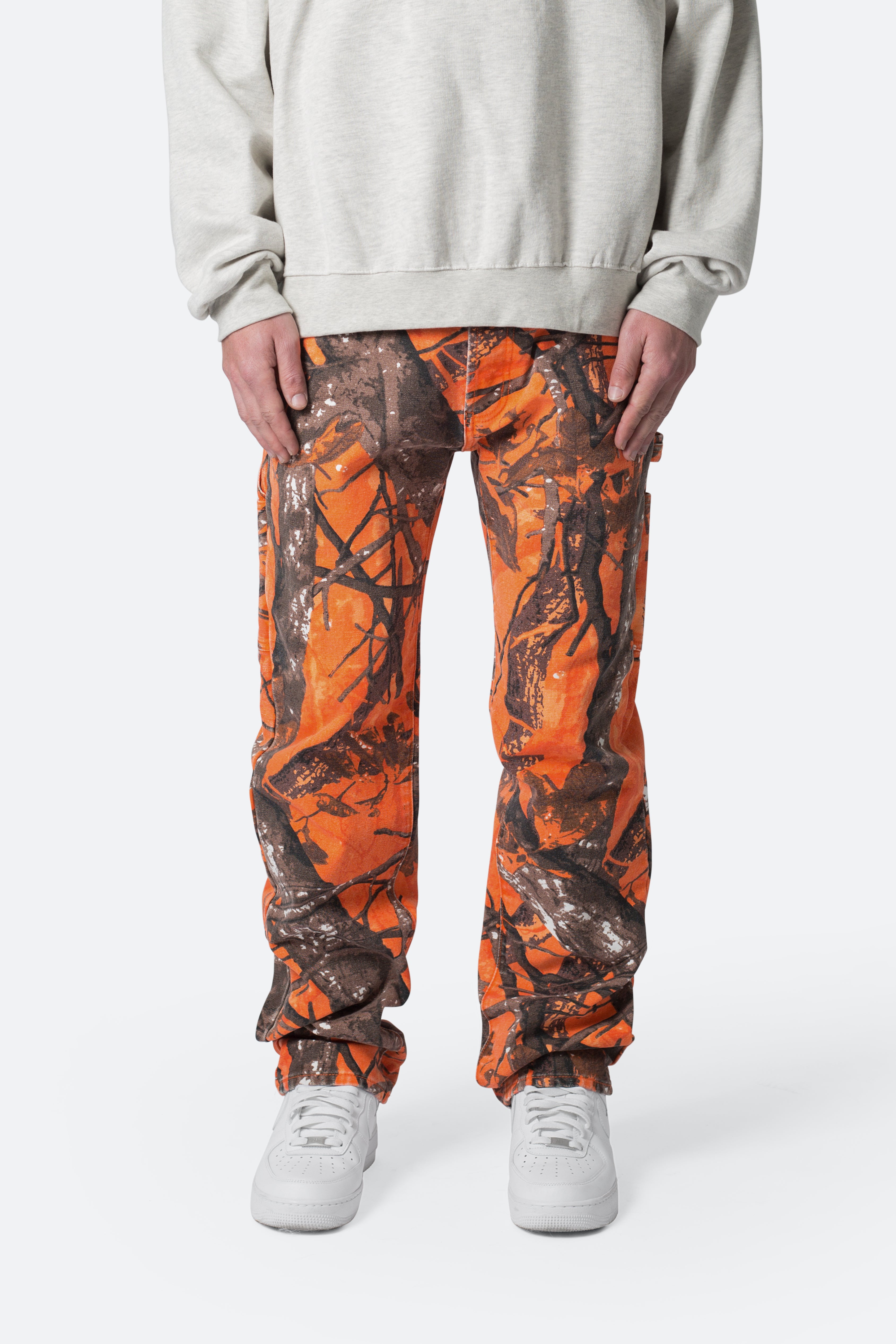 V603 Camo Carpenter Pants - Orange