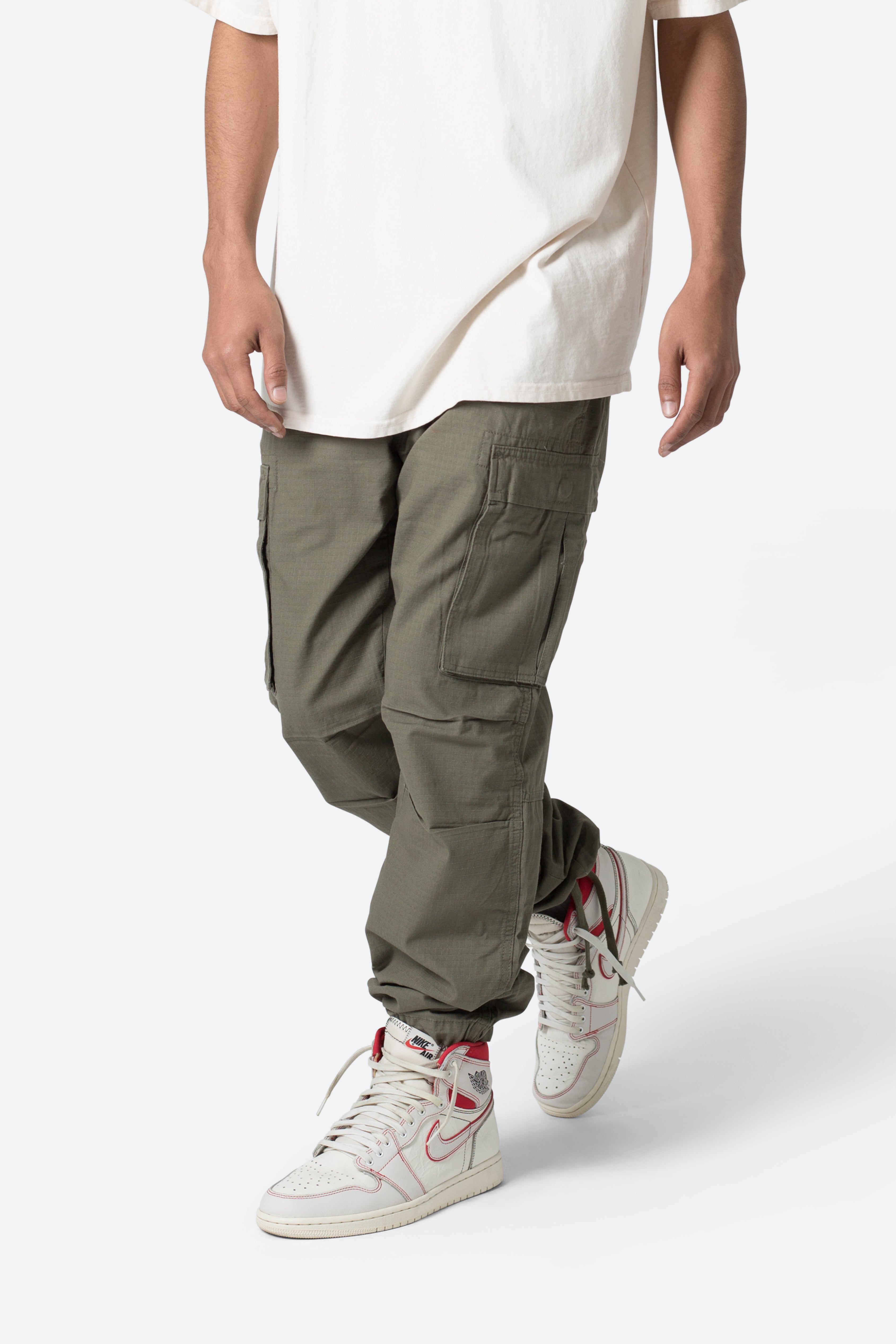 Vintage Cargo Pants - Olive