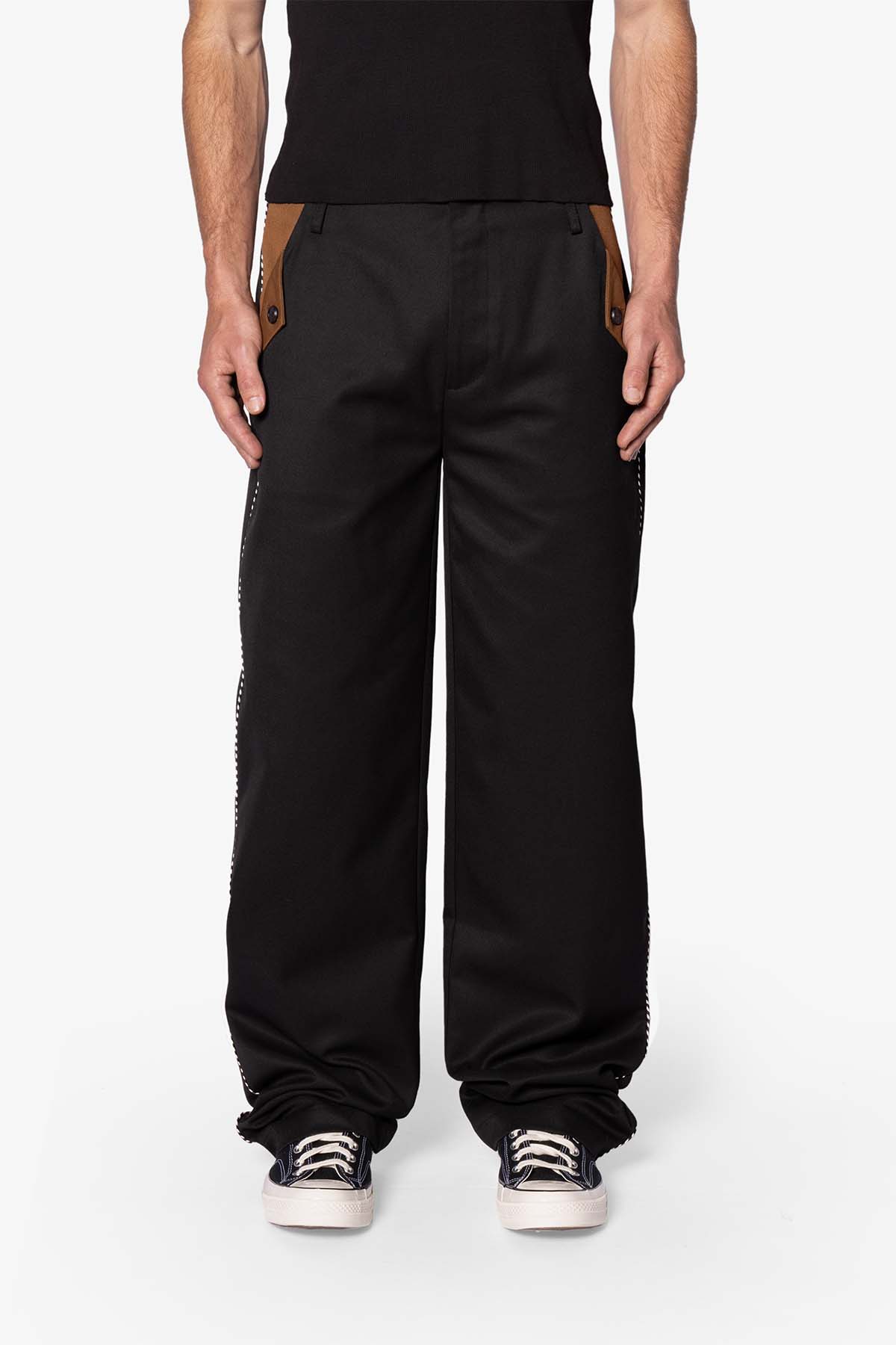 Western Piping Pants - Black