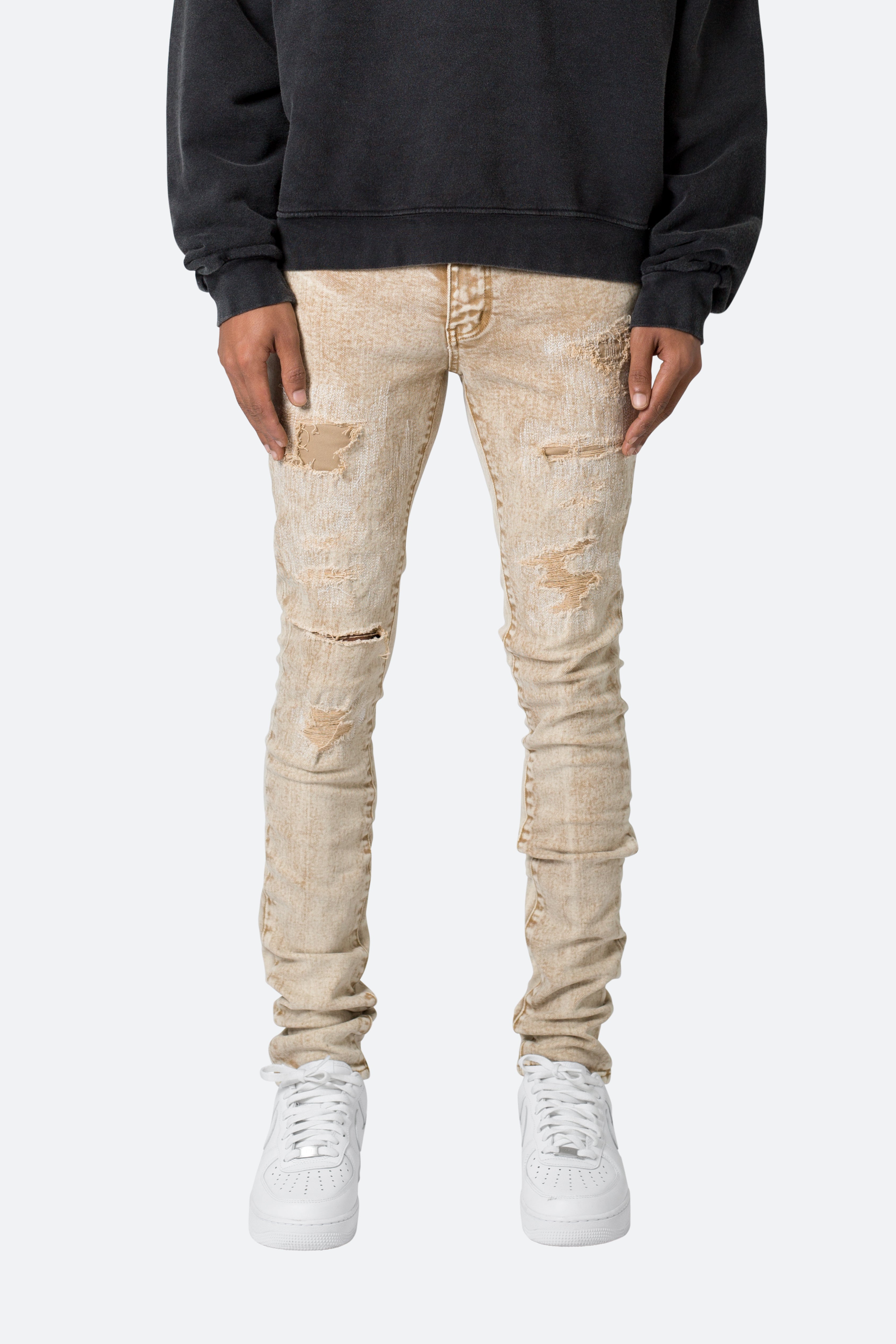 X369 Stretch Skinny Denim - Khaki