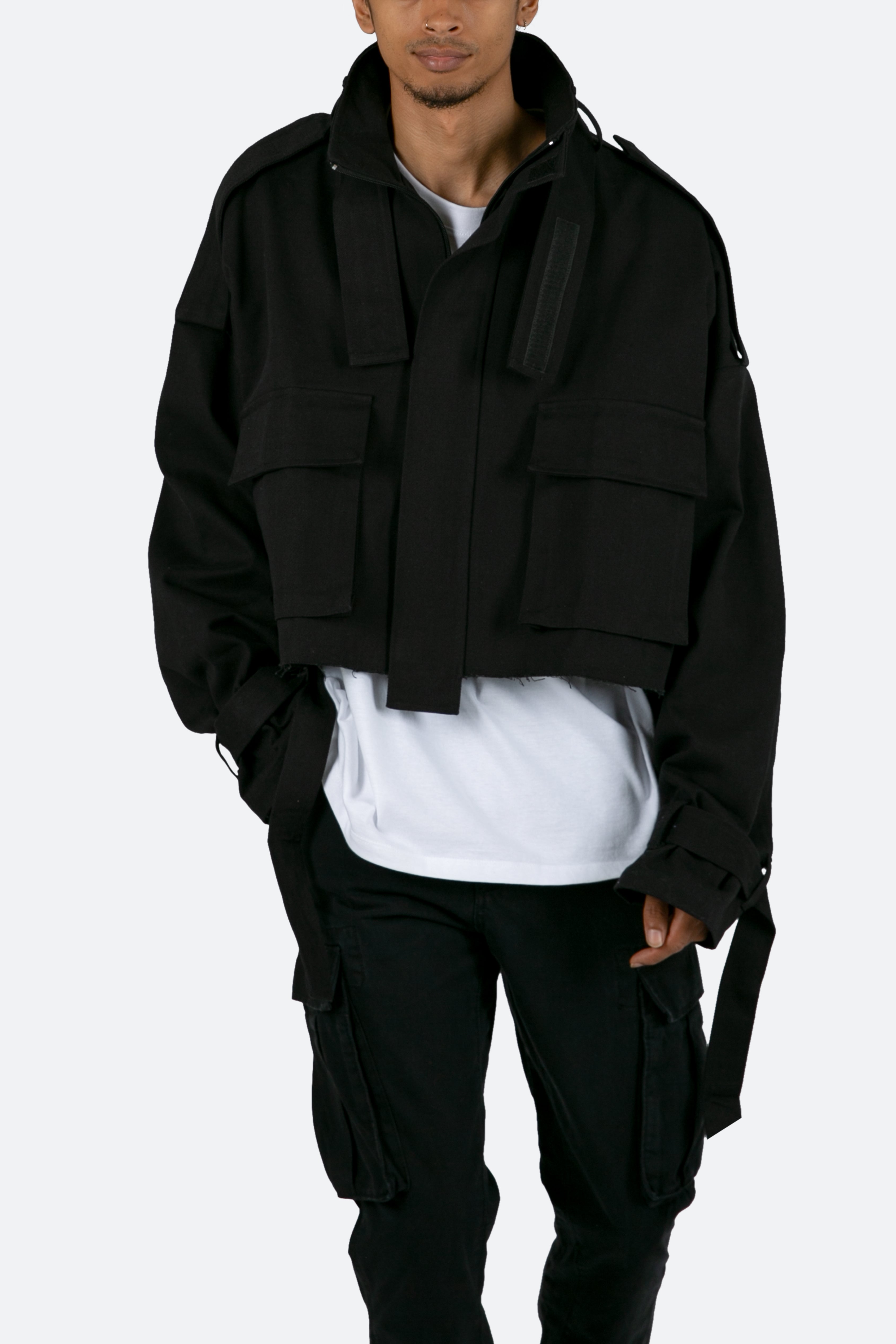 Cropped M65 Jacket - Black