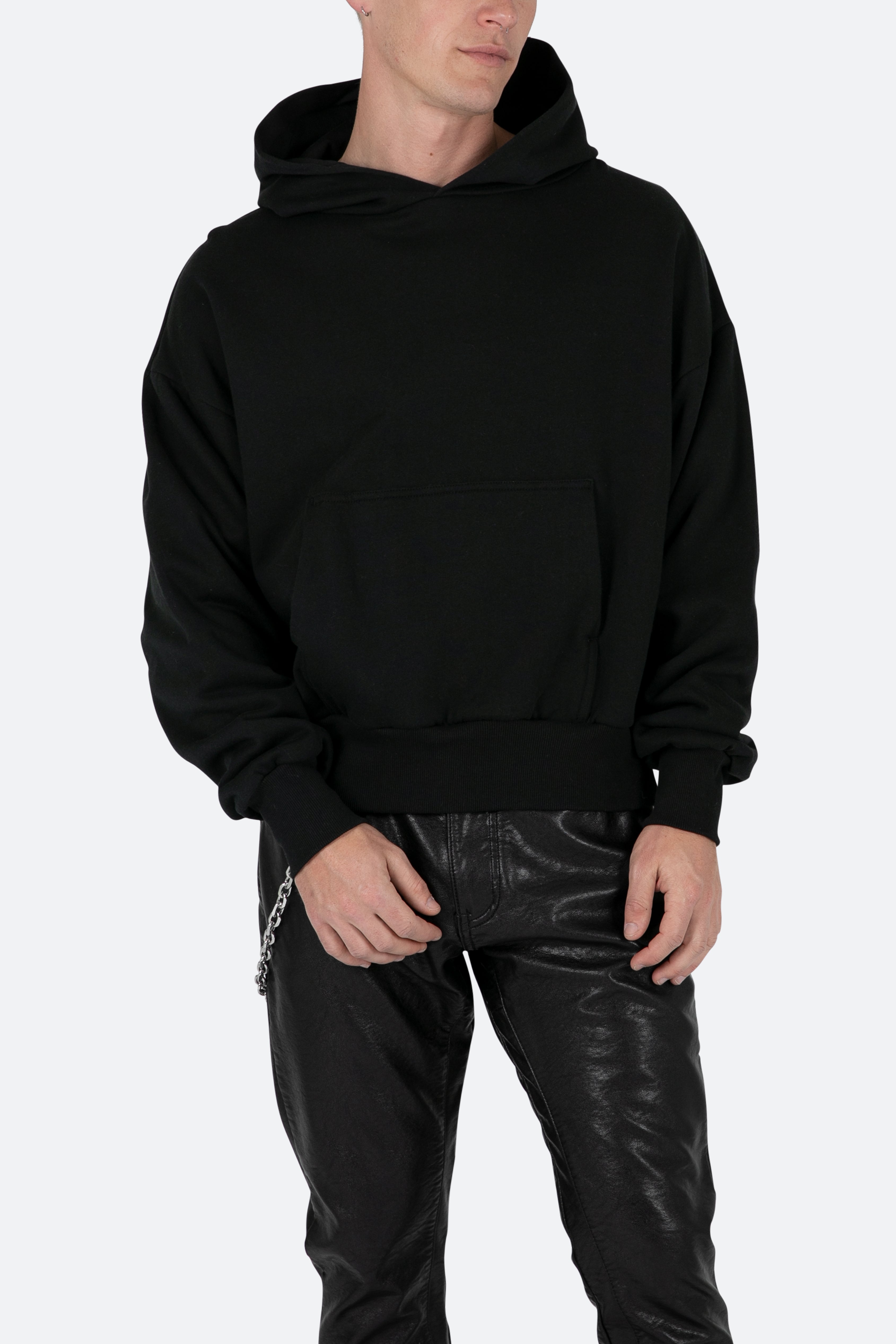 Double Layer Hoodie - Black