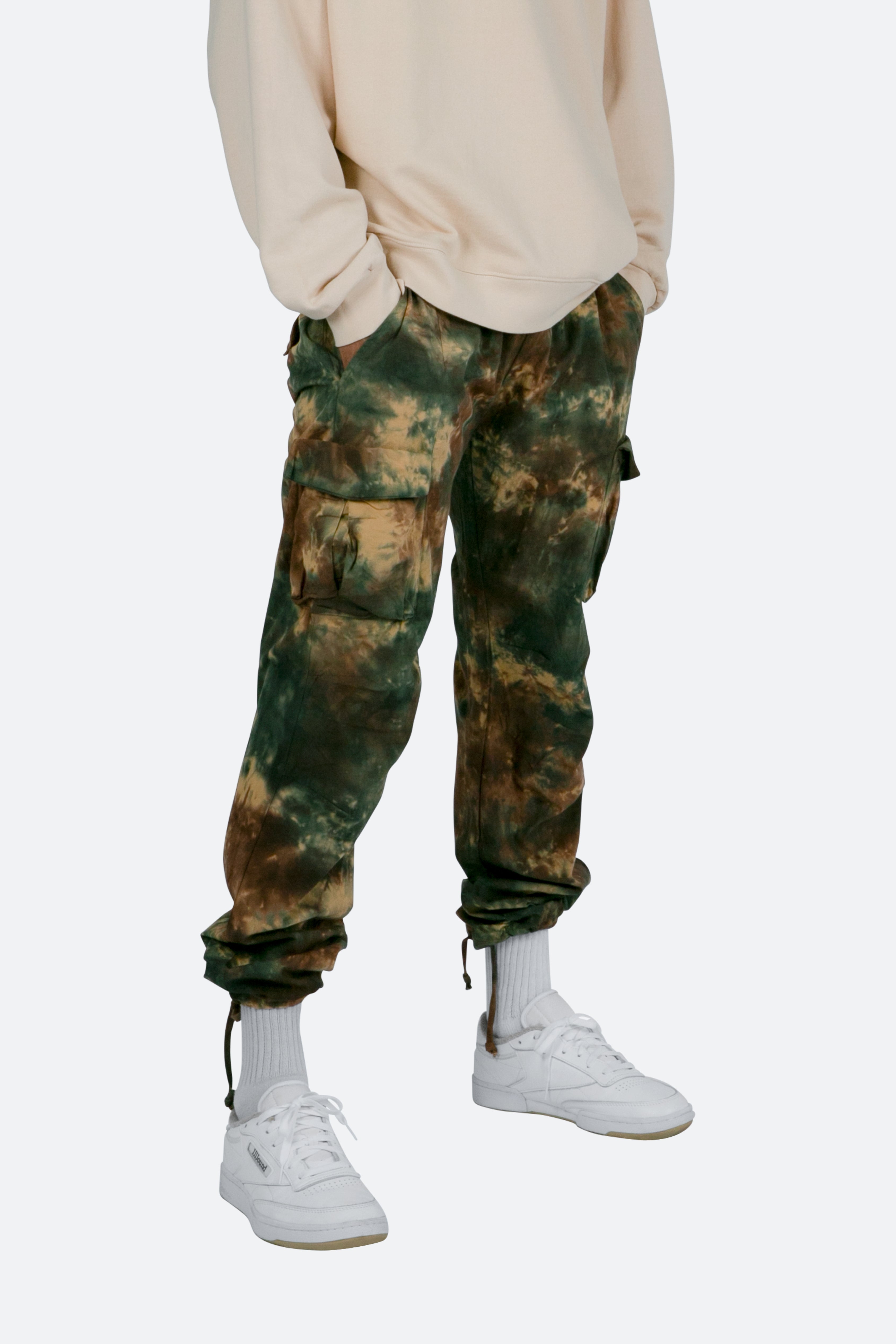 Washed Camo Cargo Pants - Camo