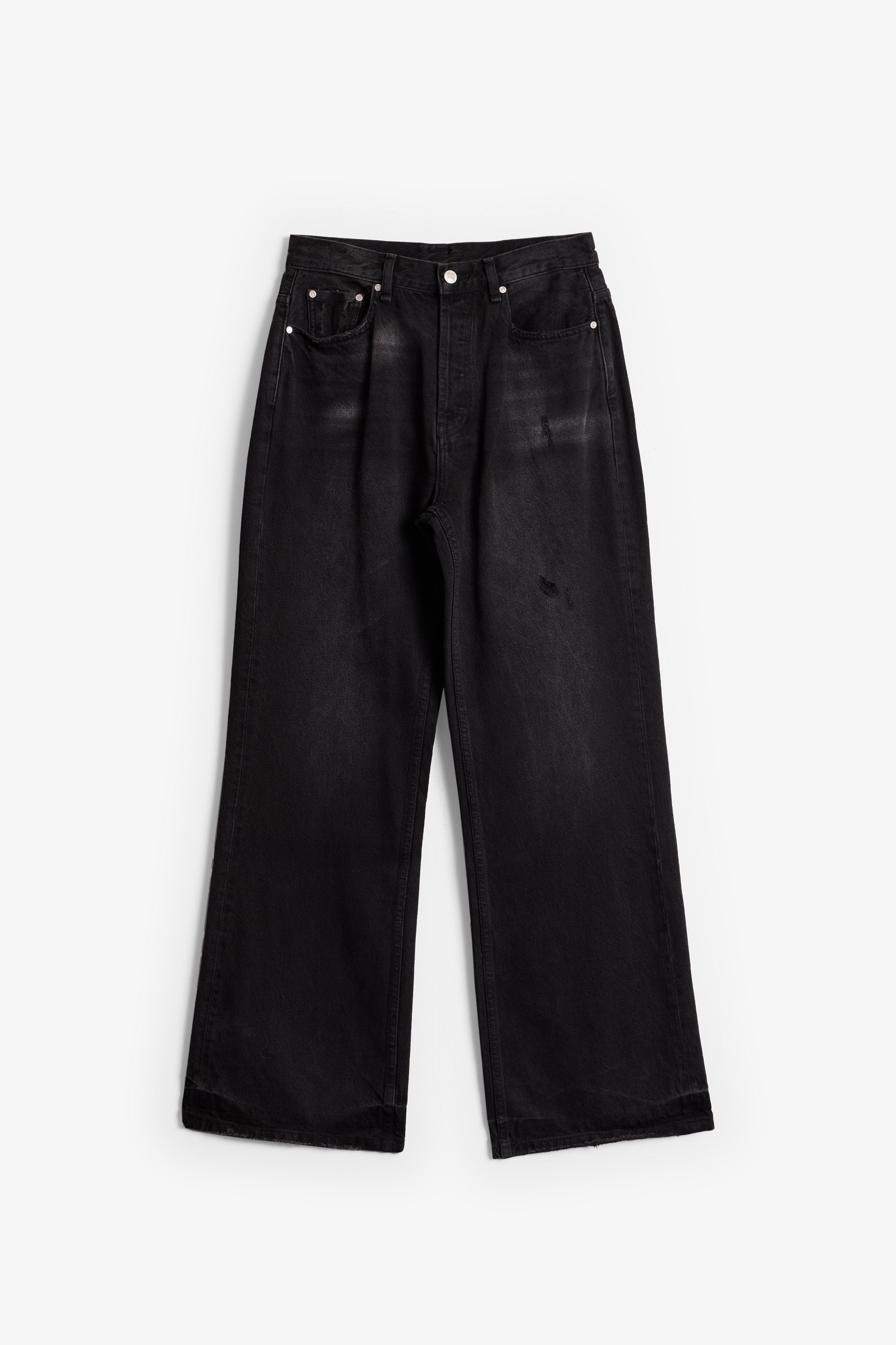 G:04 Relaxed Flare Denim - Washed Black