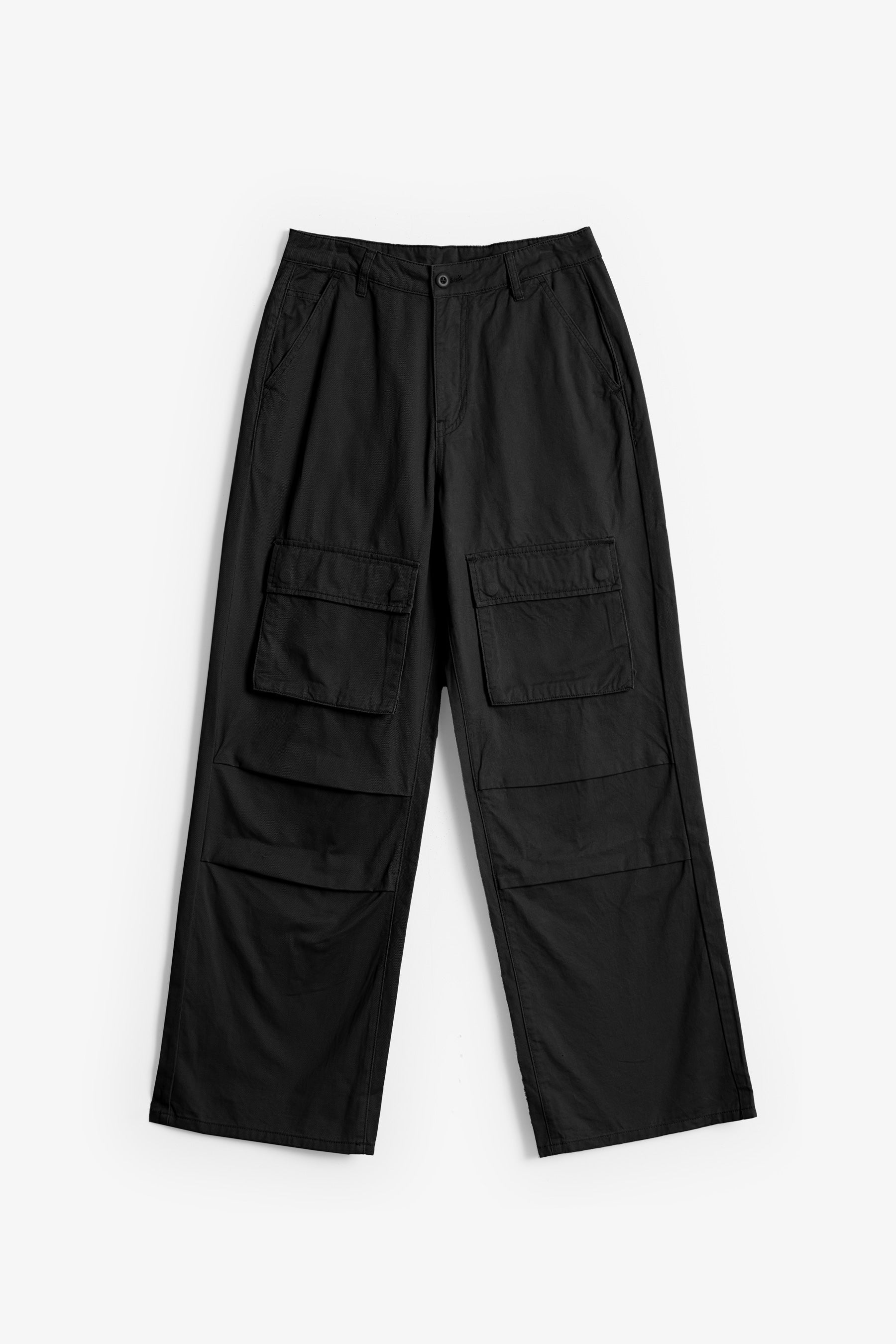 LWH Relaxed Baggy Cargo Pants - Black