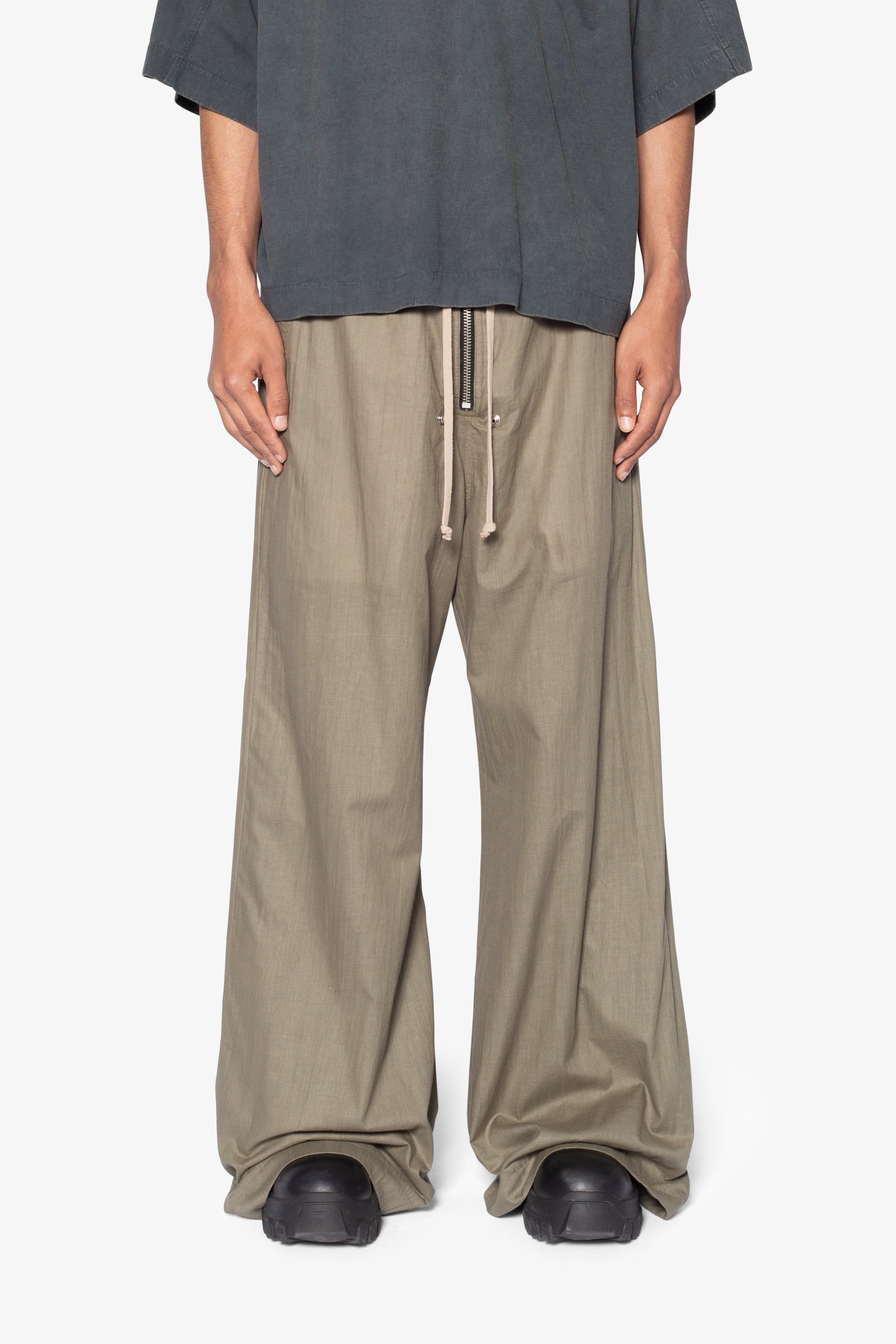 Layered Rave Pants - Olive