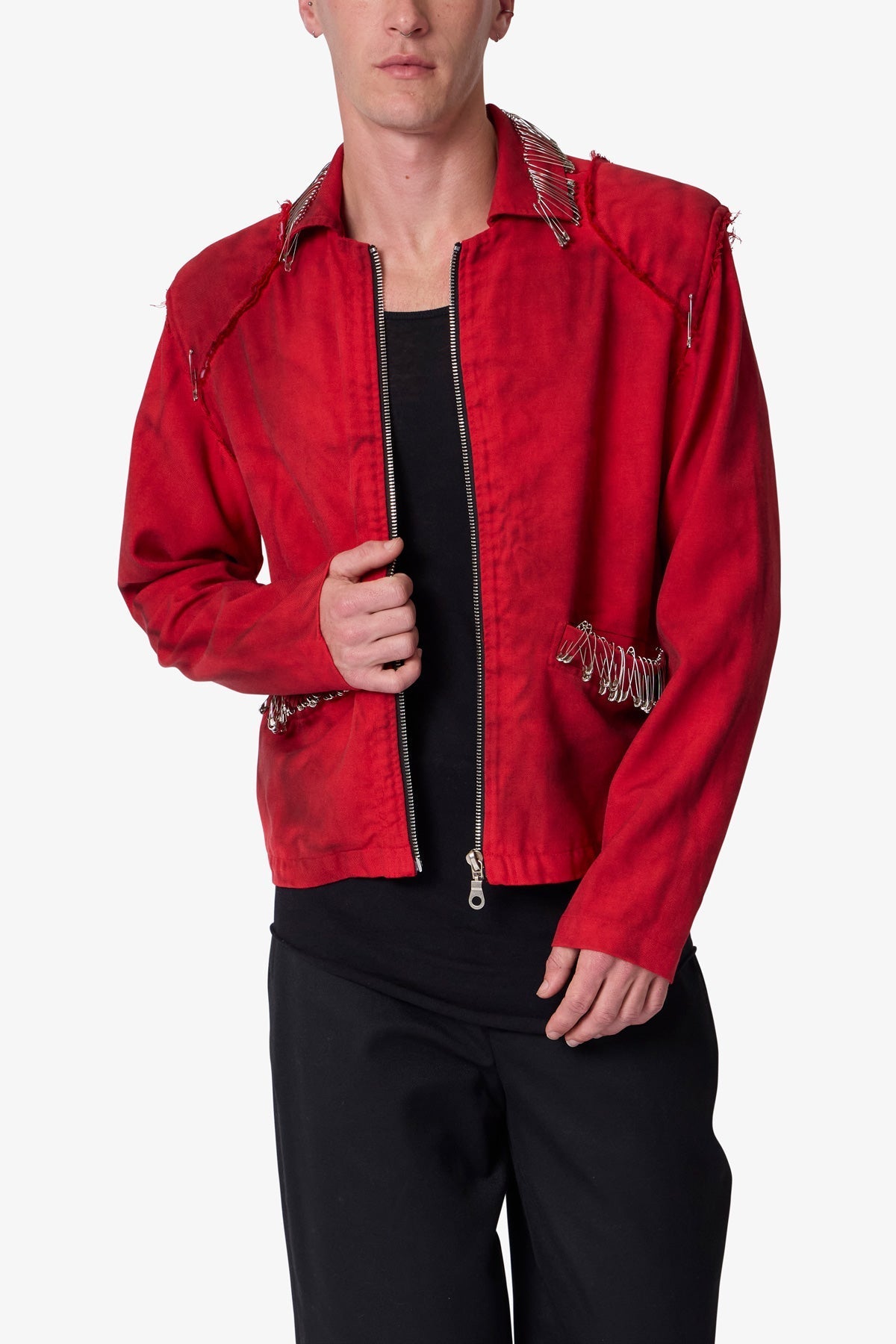 Safety Pin Jacket - Red