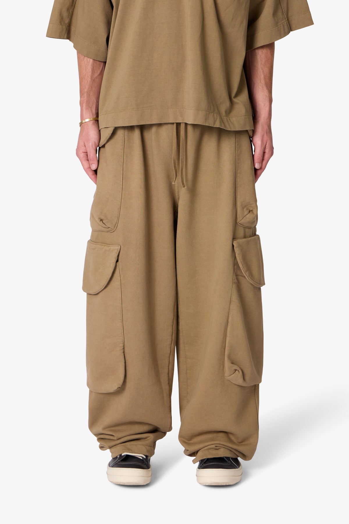 Side Cargo Pocket Sweatpants - Washed Earth