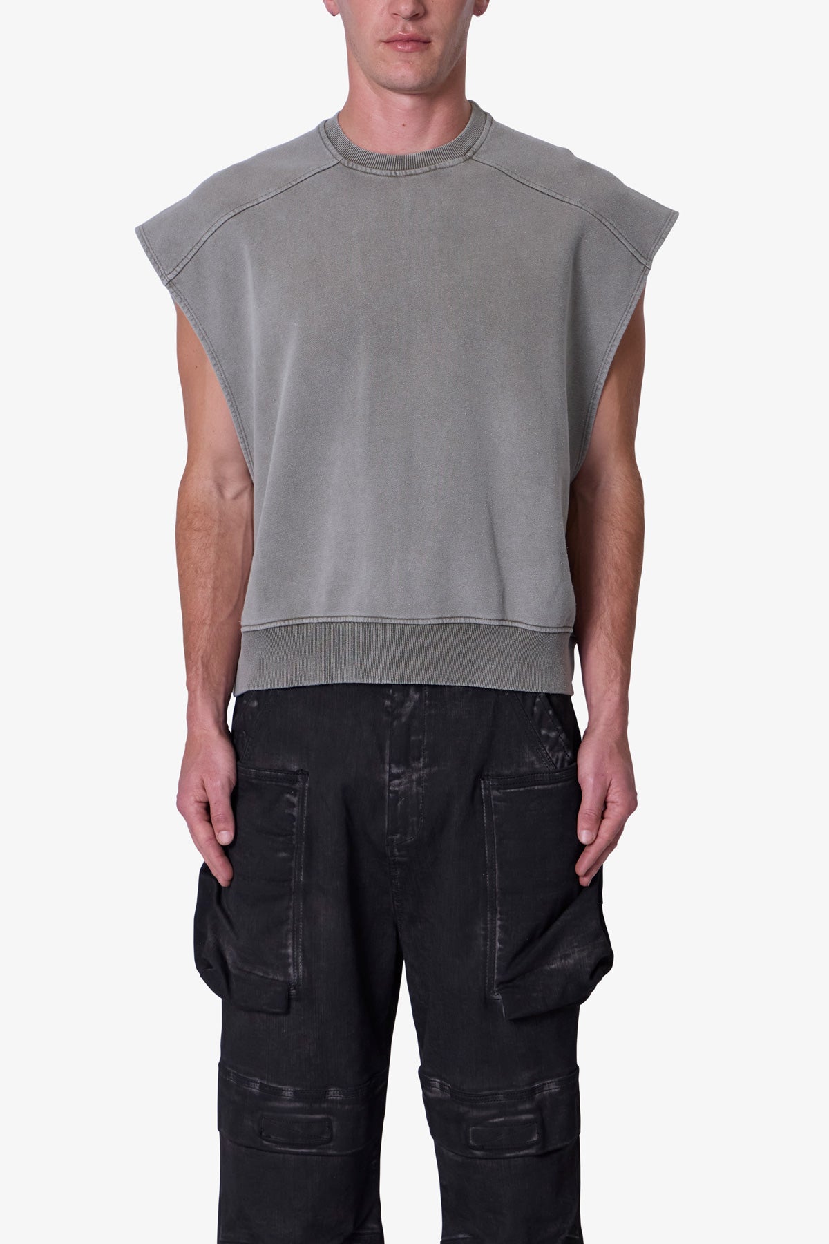 Sleeveless Rag Shirt - Washed Olive