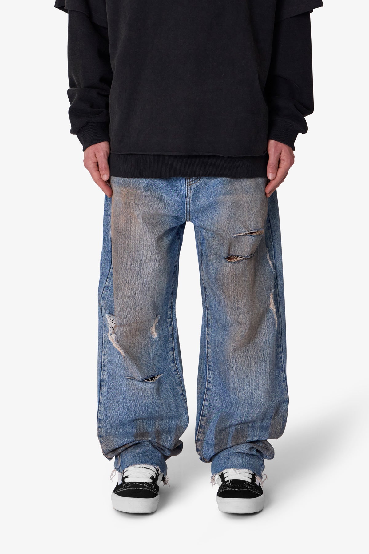 Ultra Baggy Ran Over Denim - Blue