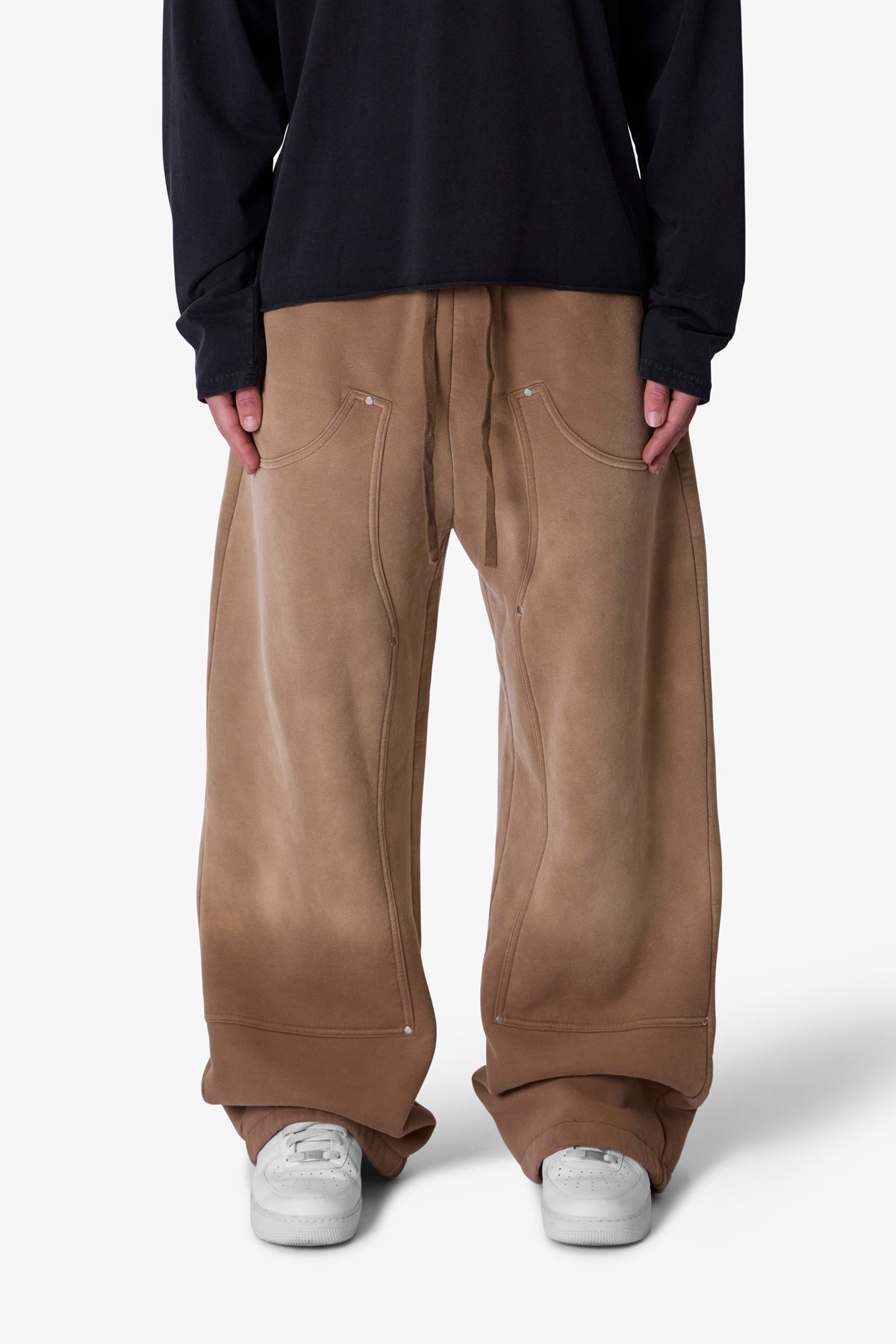 West Double Knee Sweatpants - Tan